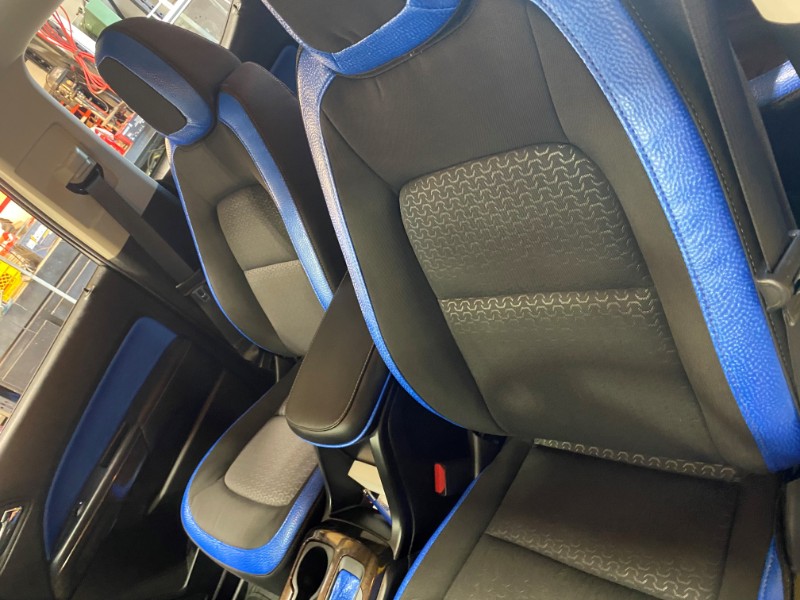 front seats of a car